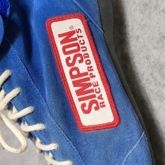 Simpson Racing High top Men's Shoes  Blue Size 8.5 - Picture 7 of 11